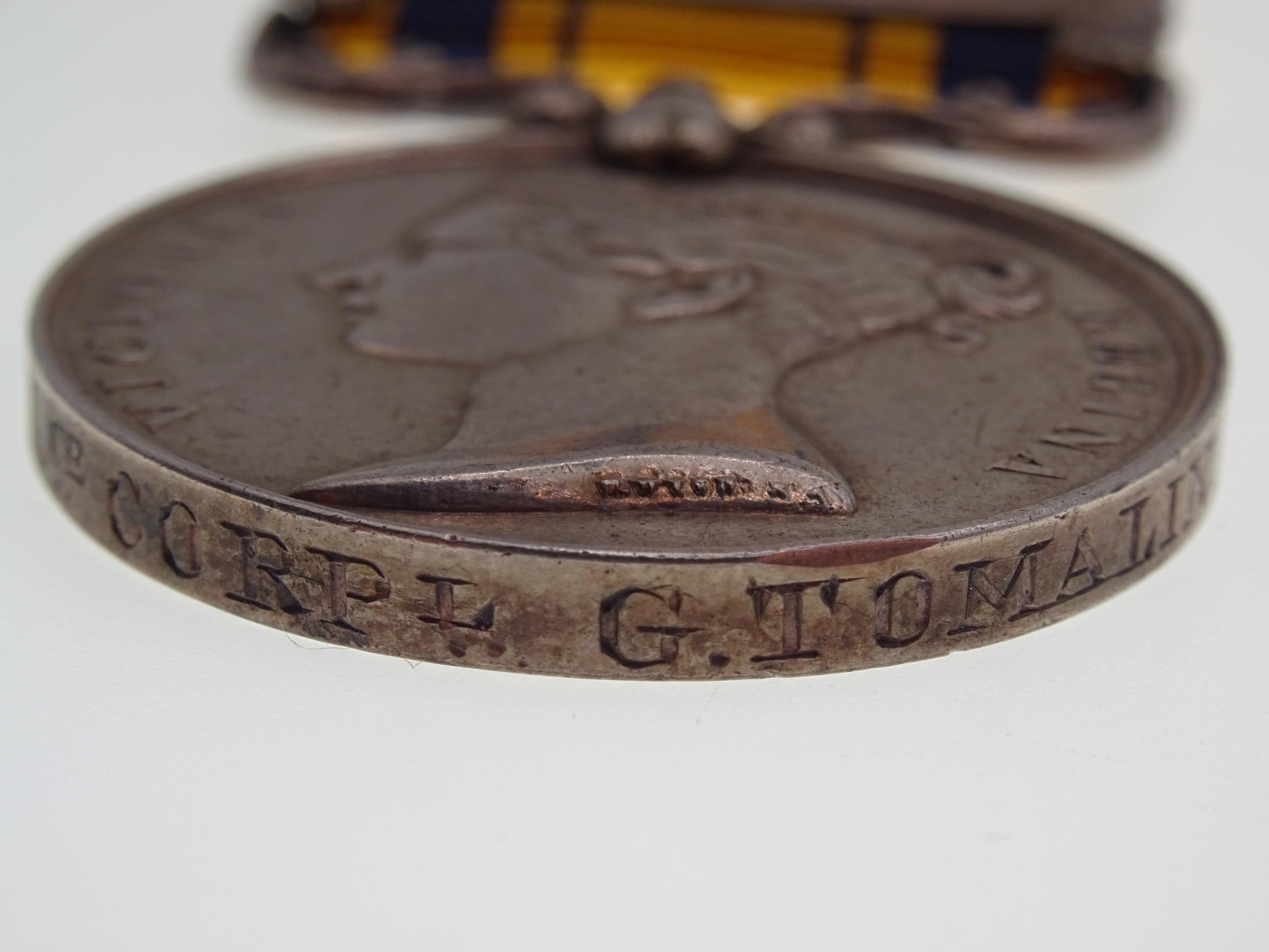 Victorian: ZULU WAR SOUTH AFRICA MEDAL WITH 1879 CLASP TO LCE. CORPL. G ...